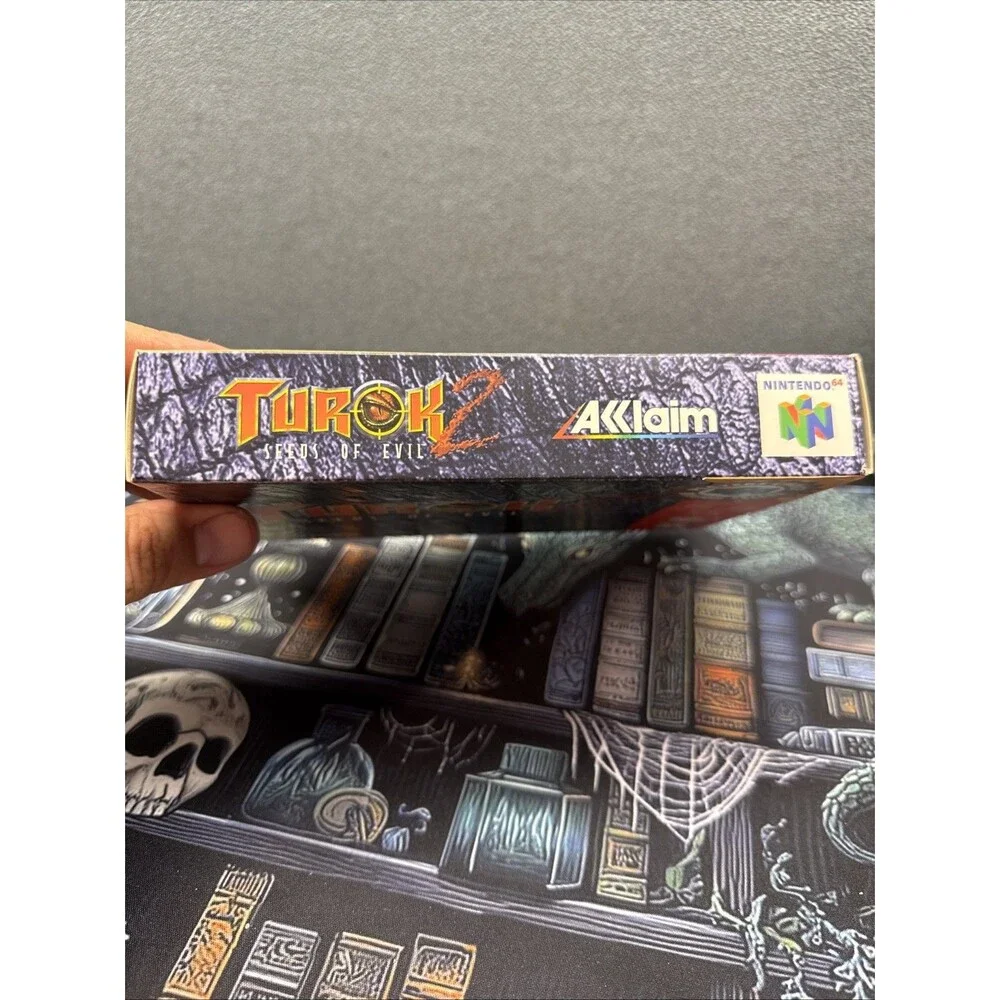 Turok 2: Seeds of Evil. CIB Complete N64 Nintendo 64. Tested Authentic Very Good